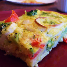 Reduced-Fat Impossibly Easy Vegetable Pie