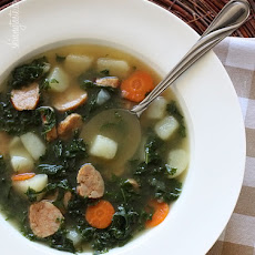 Kale and Potato Soup with Turkey Sausage