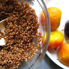Roasted Beet Salad with Wheat Berries, Arugula and Feta