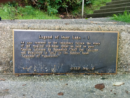 Legend of Deer Lake Plaque