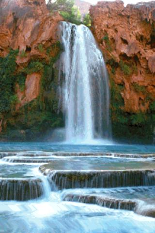 Natural Waterfalls Live Wallpa