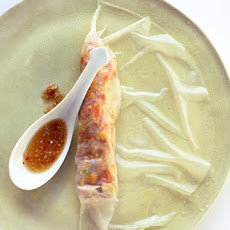 Crisp Orange-Chicken Spring Rolls