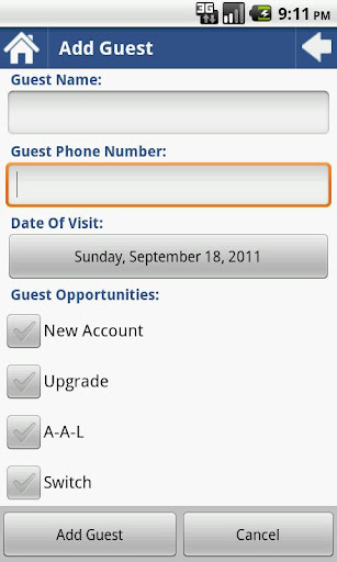 Guest Opportunity Log