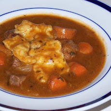 Beef Stew With Mustard Dumplings