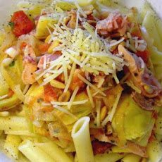 Smoked Chicken &Artichoke Pasta