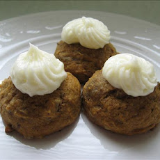Pumpkin Cookies With Cream Cheese Frosting