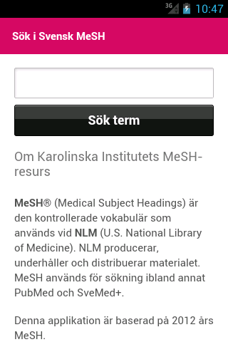 【免費教育App】Svensk MeSH-APP點子