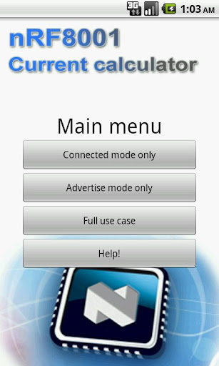 nRF8001 Current Calculator