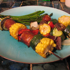 Lemon and Thyme Sausage Kebabs