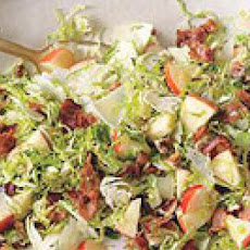 Brussels Sprouts Salad with Apples, Pecans and Manchego