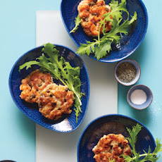 Salmon Cakes with Greens