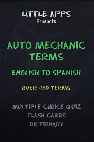 AUTO MECHANIC TERMS-Eng Span