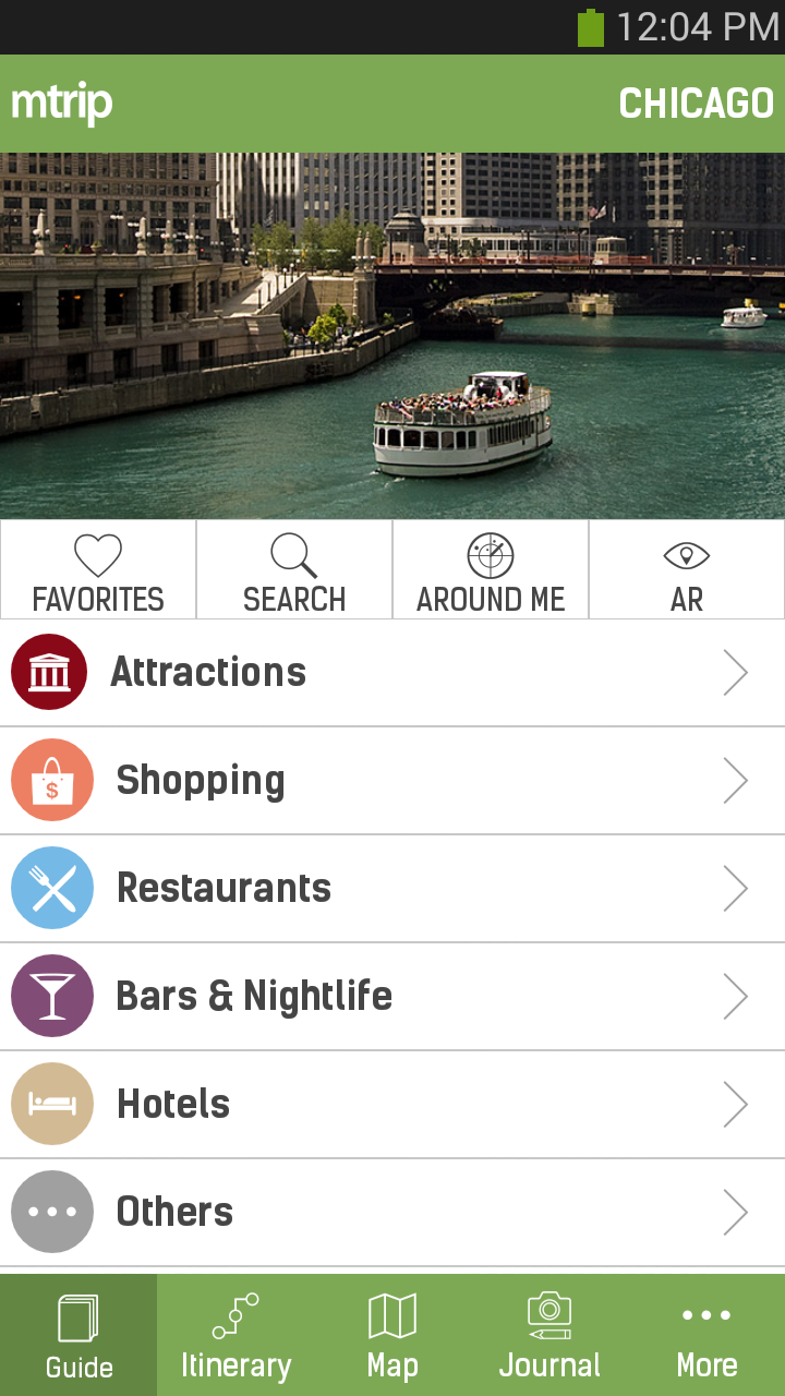 Android application Chicago Travel Guide – mTrip screenshort
