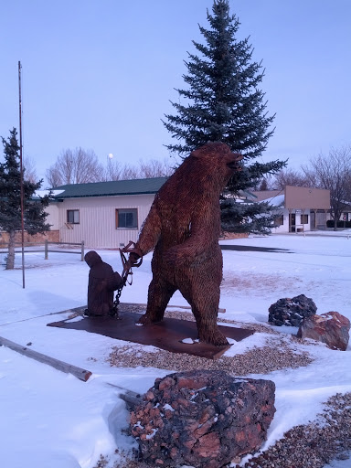 Trapped Bear Sculpture