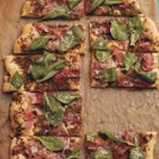 Prosciutto and Pesto Pizza