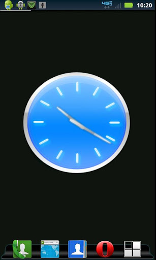 【免費個人化App】Blue Clock Widget-APP點子