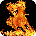Burning Horse Live Wallpaper Apk