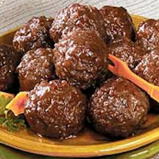 Cocktail Meatballs in BBQ Dip