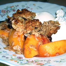 Raspberry Peach Crumble