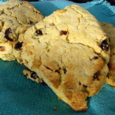 Lemon Cornmeal Scones With Dried Cherries
