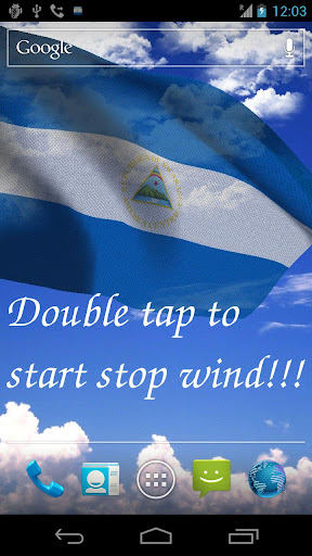 3D Nicaragua Flag LWP