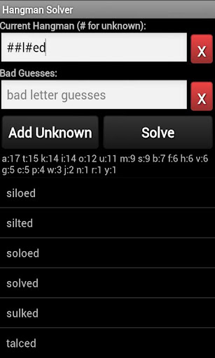 Hangman Solver