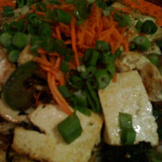 Spinach, Onion Tofu Stir Fry