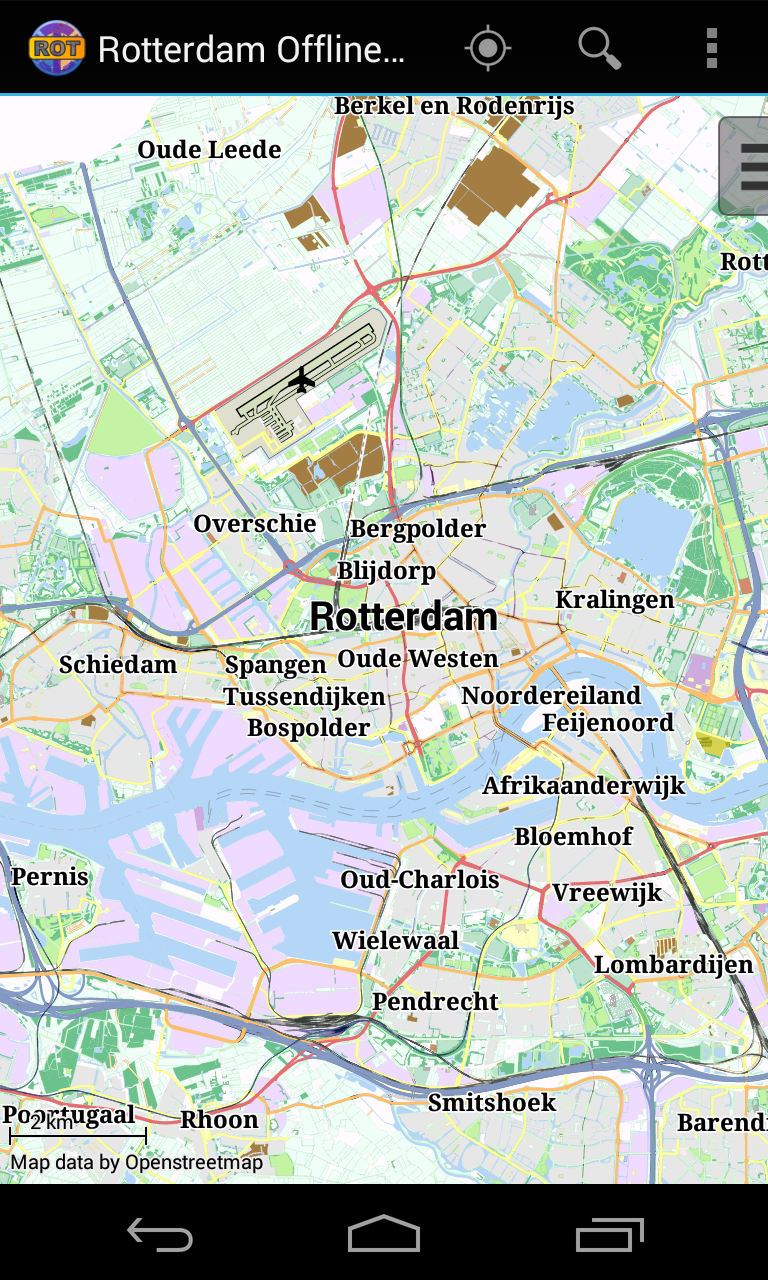 Android application Rotterdam Offline City Map screenshort