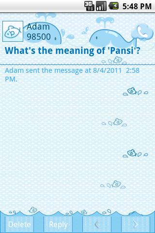 免費下載個人化APP|Pansi SMS 리틀 피시 테마 app開箱文|APP開箱王