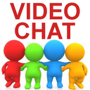Video chat mobile app icon