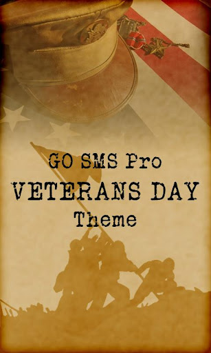 GO SMS Pro Veterans Day theme