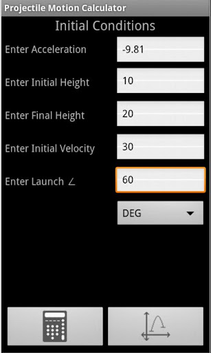 Projectile Motion Calculator