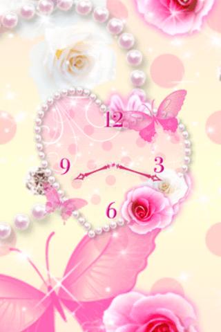 Heart of Rose clock