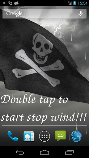 3D Pirate Flag LWP +