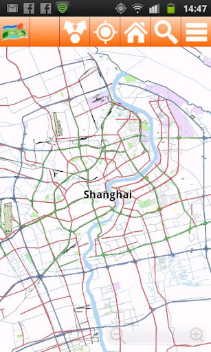 Shanghai Offline mappa Map