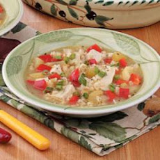Brown Rice Turkey Soup