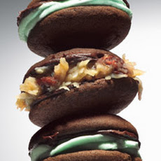 Whoopie Pies with Mint Filling and Chocolate Ganache