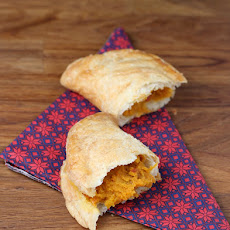 Savory sweet potato turnovers
