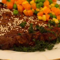 Garlic Sesame T-Bones or Porterhouse Steaks