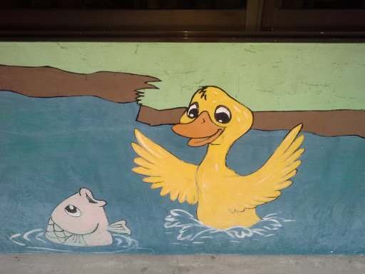Duckling & Fish Mural