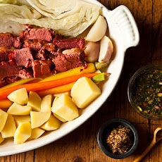 Suzanne Goin's Corned Beef & Cabbage with Parsley-Mustard Sauce