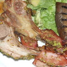 Rack of Lamb With Pistachio Pesto, Worth the Effort!
