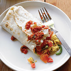 Smoked Salmon Breakfast Burrito