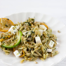 Orzo with mixed herb pistou