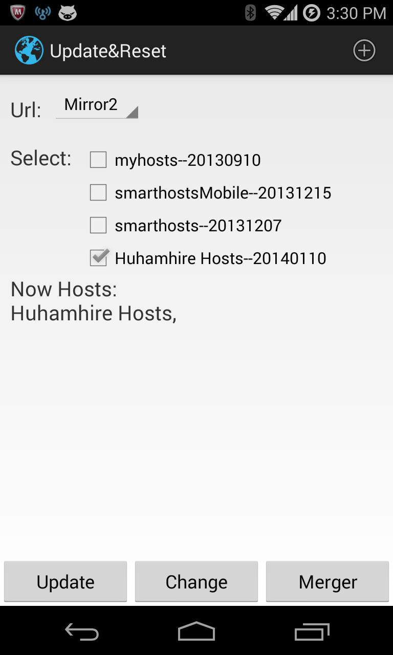 Android application Hosts Sync (Root) screenshort