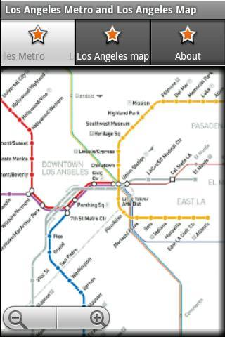 洛杉磯地鐵和地圖