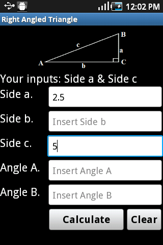 Right Angled Triangle