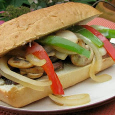 Kittencal's Beef and Bell Pepper Sandwich
