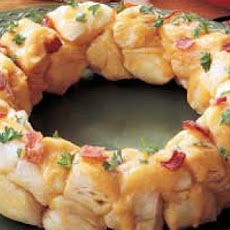 Bacon Biscuit Wreath