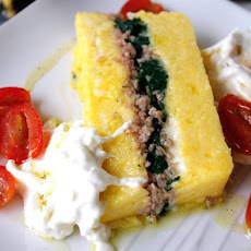 Layered Polenta Loaf With Italian Sausage & Cheese